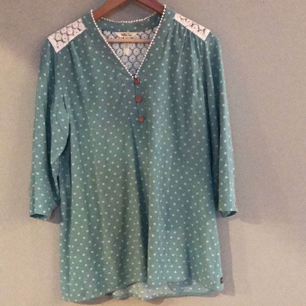Matilda Jane Women's Lace Detail Shirt